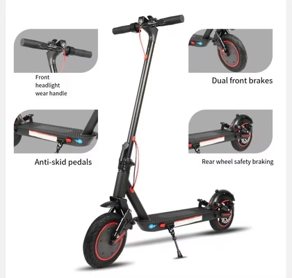 검은색 맞춤형 색상 8.5 인치 350w 전기 스쿠터 35 Km 장거리 및 6-8h 충전 시간