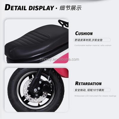 2024 60v 72v 1000w 전기 모터사이클 2인용 전기 모퍼 스쿠터 납산 배터리