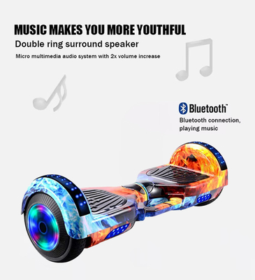 전자형 스마트 LED 라이트 모터 자기 균형 전기 스쿠터 스케이트보드 어린이 6-12 350W 브러시리스 모터