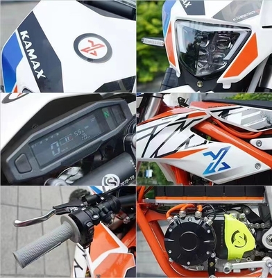 우리의 전기 모터사이클 맥스로 오프로드 레이싱의 스릴을 경험하세요. 속도 40-60km/h 전압 60V