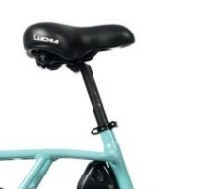 내장 배터리와 전력당 60km 범위의 작은 녹색 체인 잠금 전기 자전거