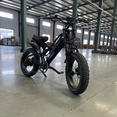 48v 750w 1000w 전기 완전 서스펜션 에바이크 E 자전거 하이브리드 전기 먼지 산악 자전거 최대 속도 30-50Km / h