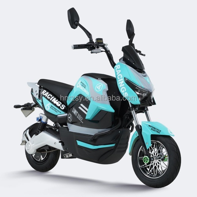 최고의 72v 3000w 전기 오토바이크 2인 전기 모페드 스쿠터 모터와 1650 * 715 * 1000mm 등반 각도 12