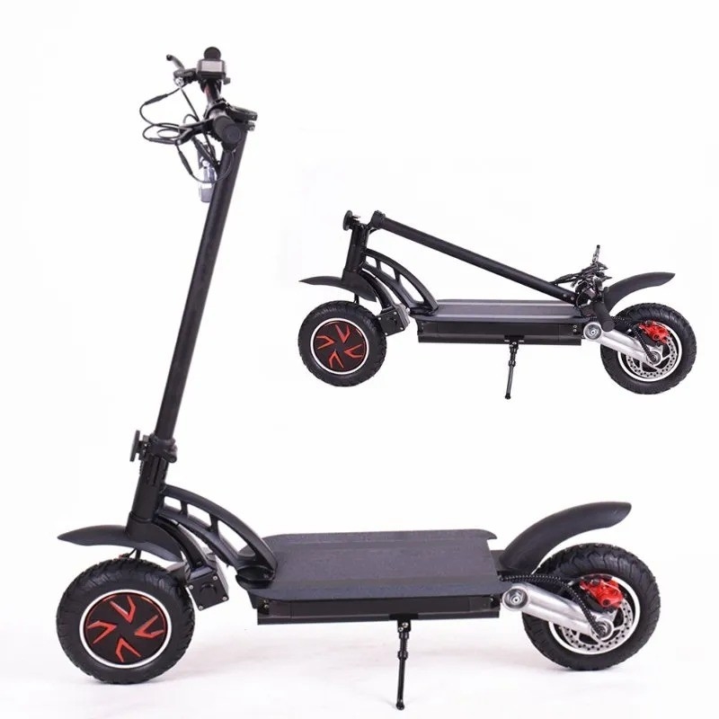 최대 부하 200kg 800w 48v 11인치 접이식 오프로드 전기 스쿠터 고속 50km/h 강력한 전자 스쿠터 성인
