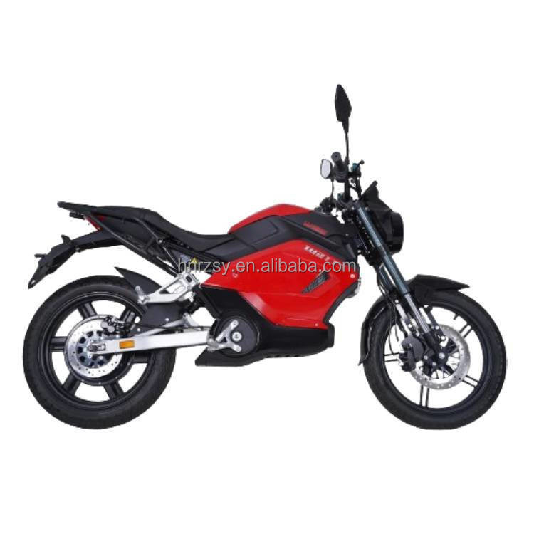 72v 3000w 전기 오토바이 2인 전기 모페드 스쿠터 시속 80km/h의 고속과 17 인치 알루미늄 휠 허브