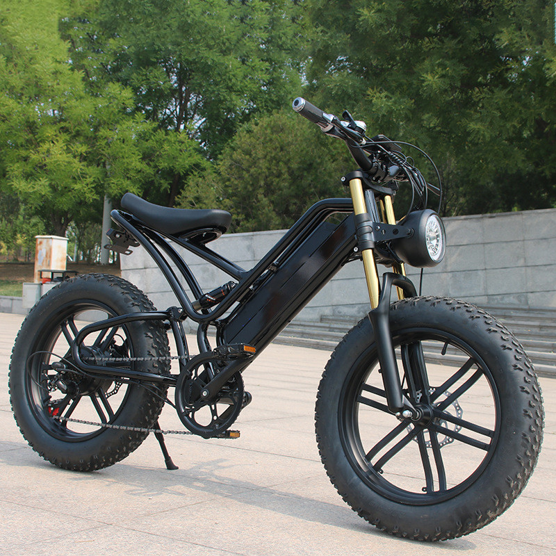 48v 750w 1000w 전기 완전 서스펜션 에바이크 E 자전거 하이브리드 전기 먼지 산악 자전거 최대 속도 30-50Km / h